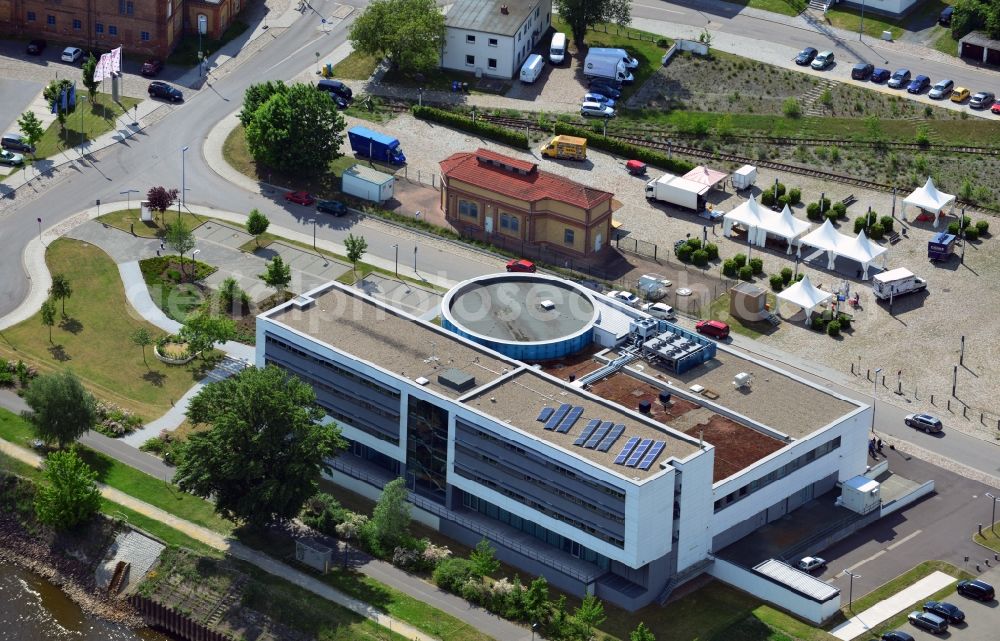 Aerial photograph Magdeburg - View of the Bank for Social Economy AG in Magdeburg in the state of Saxony-Anhalt