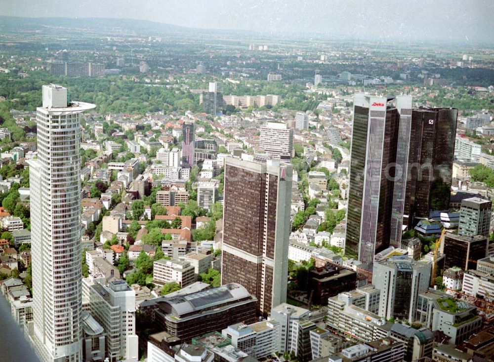 Frankfurt am Main from above - Banken- Zentrum in Frankfurt/Main. (Hessen).