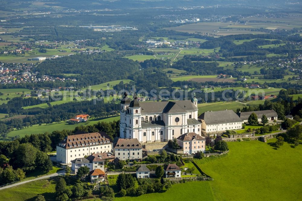 Sonntagberg from above - Baroque Basilica and Sanctuary on Sonntagberg in Lower Austria