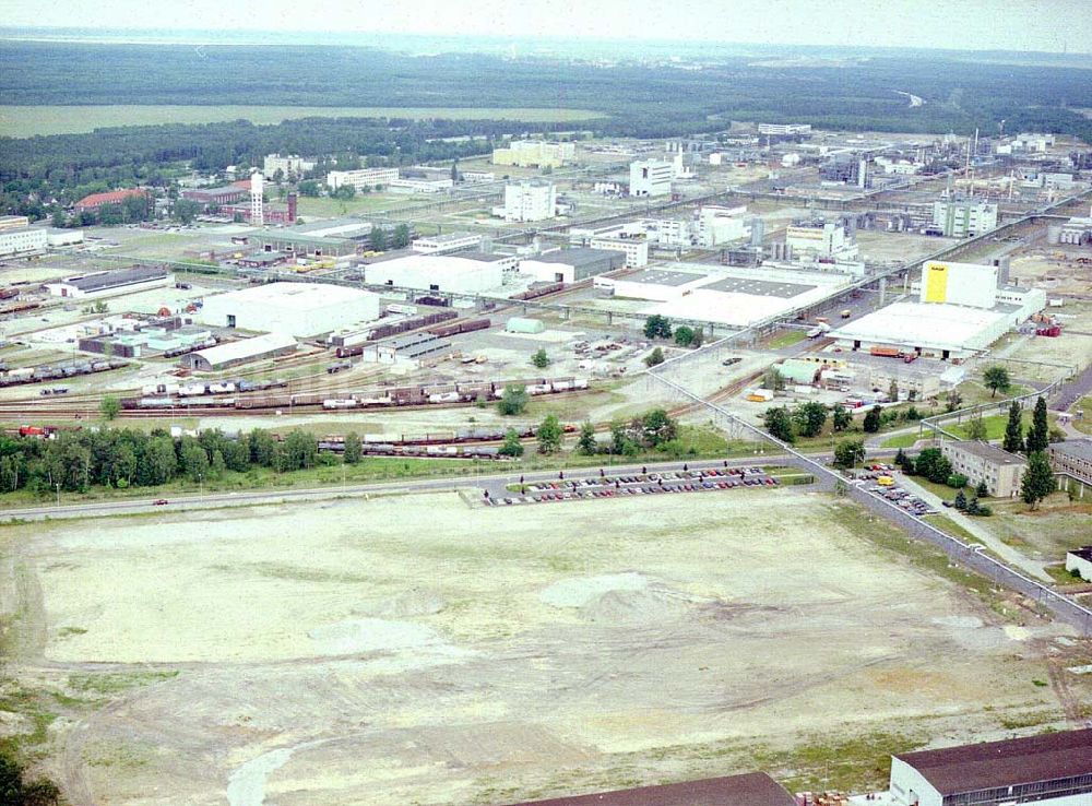 Schwarzheide from above - BASF-Werk Schwarzheide.