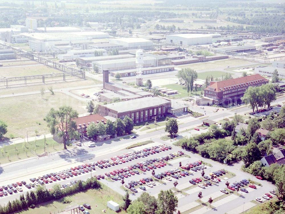 Aerial image Schwarzheide - Brandenburg - BASF-Werksanlagen am Standort Schwarzheide / Brandenburg.