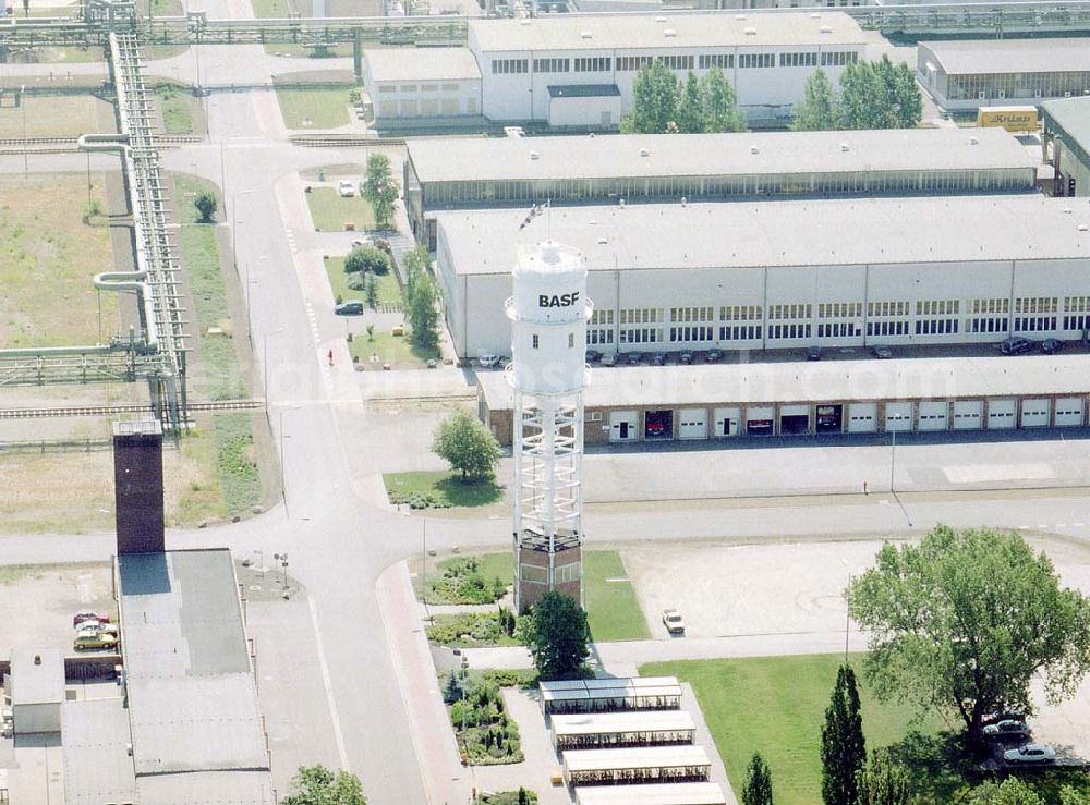 Aerial image Schwarzheide - Brandenburg - BASF-Werksanlagen am Standort Schwarzheide / Brandenburg.