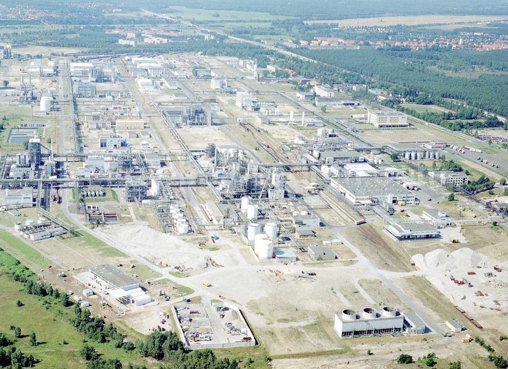 Aerial photograph Schwarzheide - Brandenburg - BASF-Werksanlagen am Standort Schwarzheide / Brandenburg.