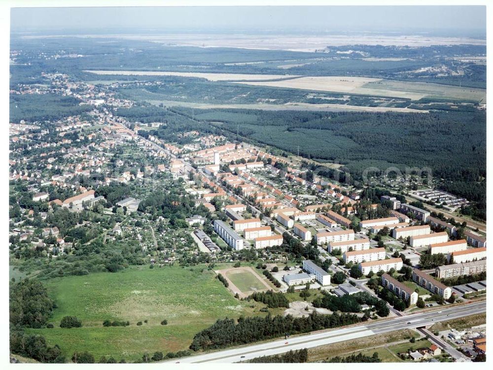 Aerial photograph Schwarzheide - Brandenburg - BASF-Werksanlagen am Standort Schwarzheide / Brandenburg.