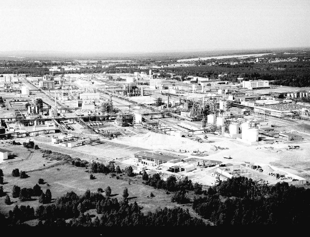 Schwarzheide - Brandenburg from above - BASF-Werksanlagen am Standort Schwarzheide / Brandenburg. -im Orginal in COLOR !!-