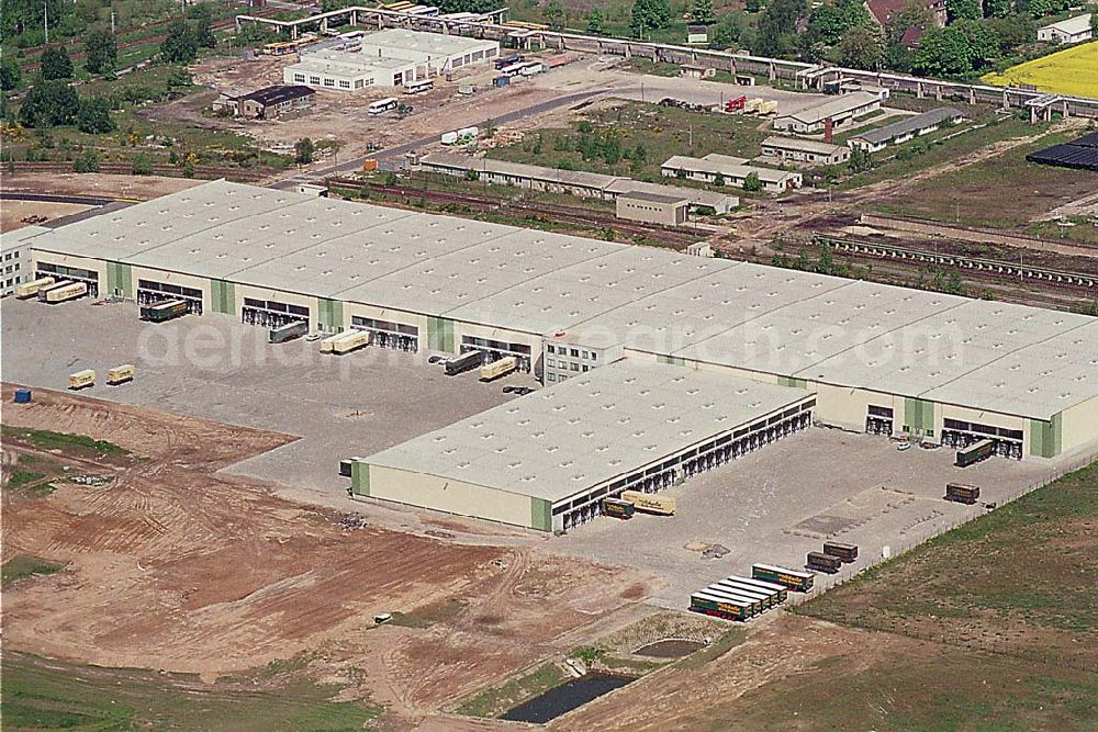 Aerial photograph Genshagen / BRB - 20.05.95 Bau des Brandenburg Parkes am südlichen Berliner Ring bei Genshagen / Büro Brandenburg Park Hr. Reinald Walkemeyer, Frau Schmidt,Pflasterweg 1,14974 GENSHAGEN bei LWF, bpi@brandenburg-park.de Tel.: 03378-802597 Fax.: 03378-802592