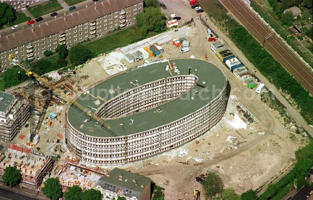 Aerial image Potsdam-Stadt - Bau des Büro- und Congreßzentrums Sanssouci in Potsdam.