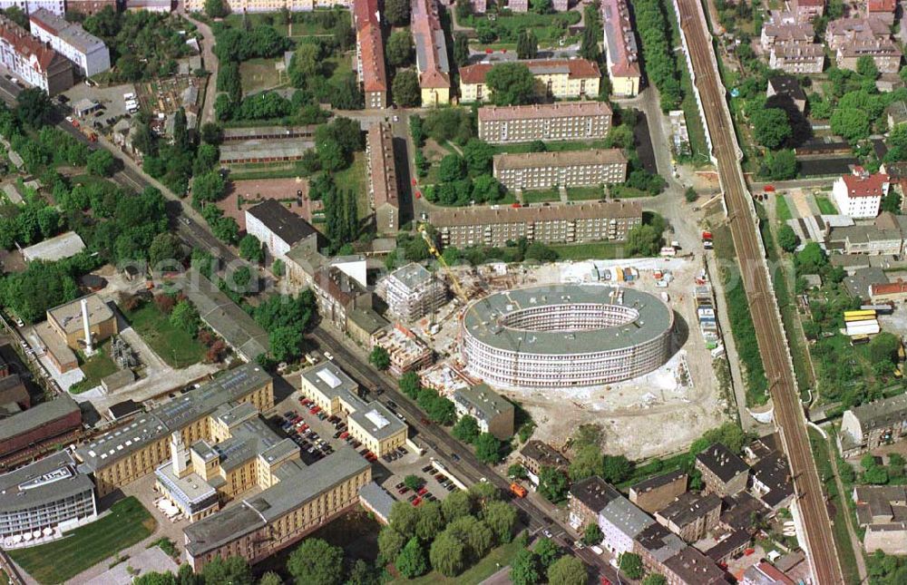 Aerial photograph Potsdam-Stadt - Bau des Büro- und Congreßzentrums Sanssouci in Potsdam.