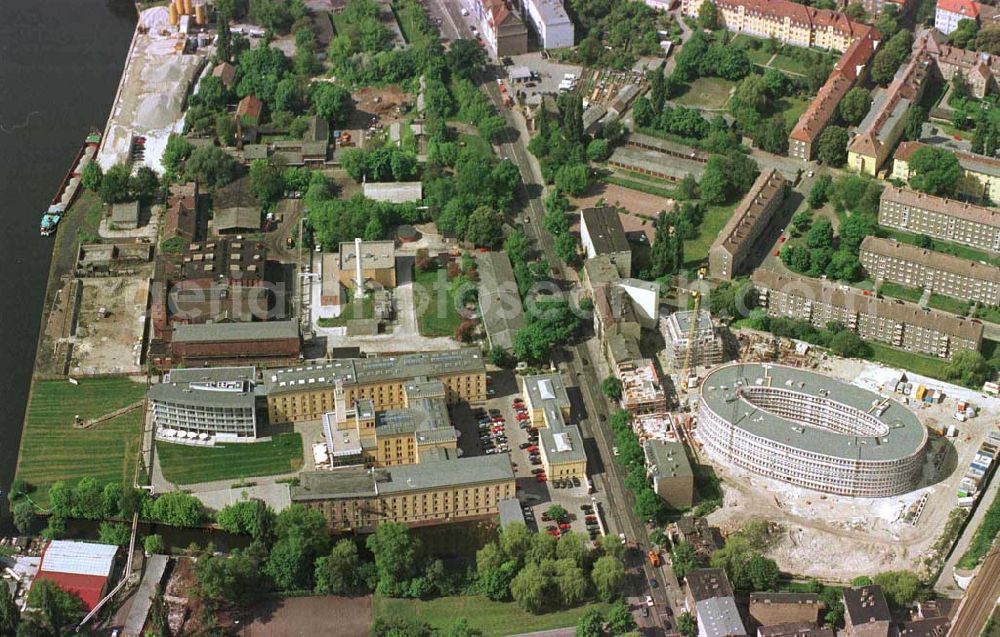 Potsdam-Stadt from above - Bau des Büro- und Congreßzentrums Sanssouci in Potsdam.