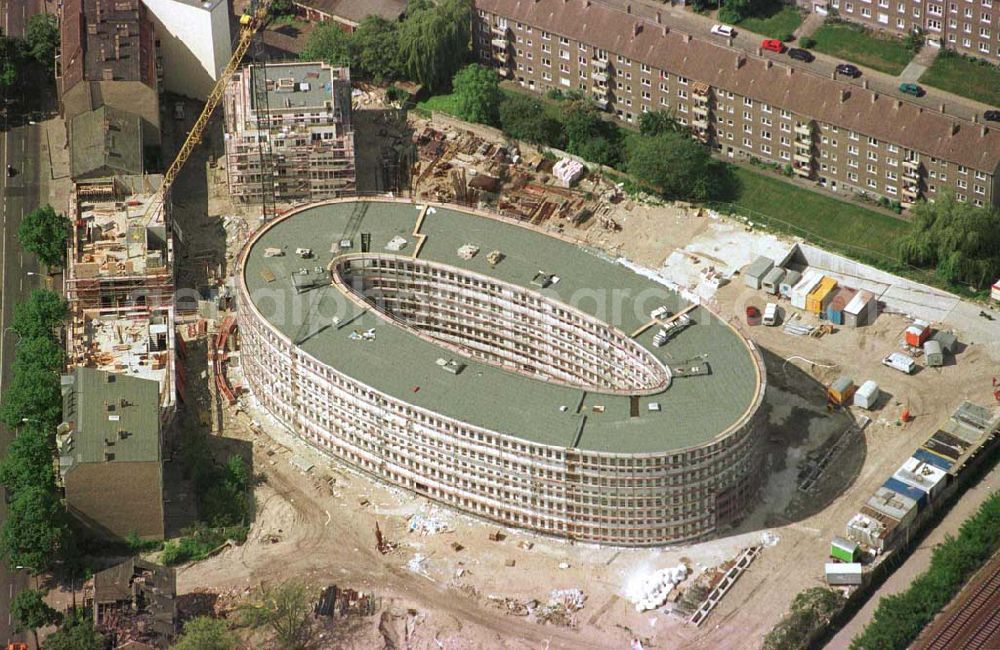 Potsdam-Stadt from the bird's eye view: Bau des Büro- und Congreßzentrums Sanssouci in Potsdam.