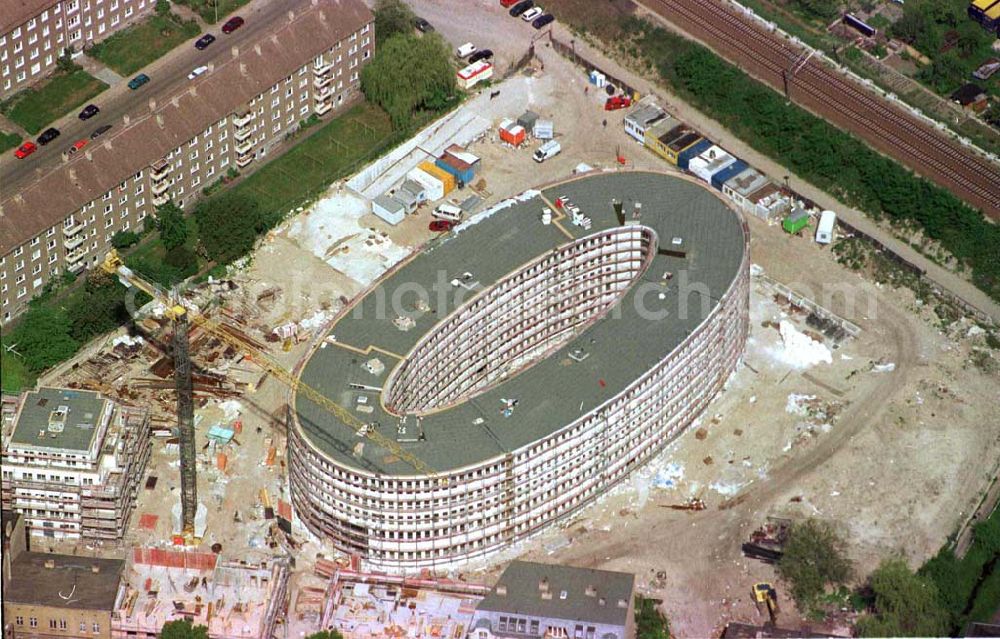 Aerial photograph Potsdam-Stadt - Bau des Büro- und Congreßzentrums Sanssouci in Potsdam.