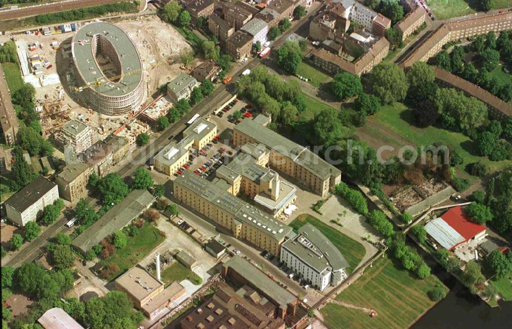 Potsdam-Stadt from the bird's eye view: Bau des Büro- und Congreßzentrums Sanssouci in Potsdam.