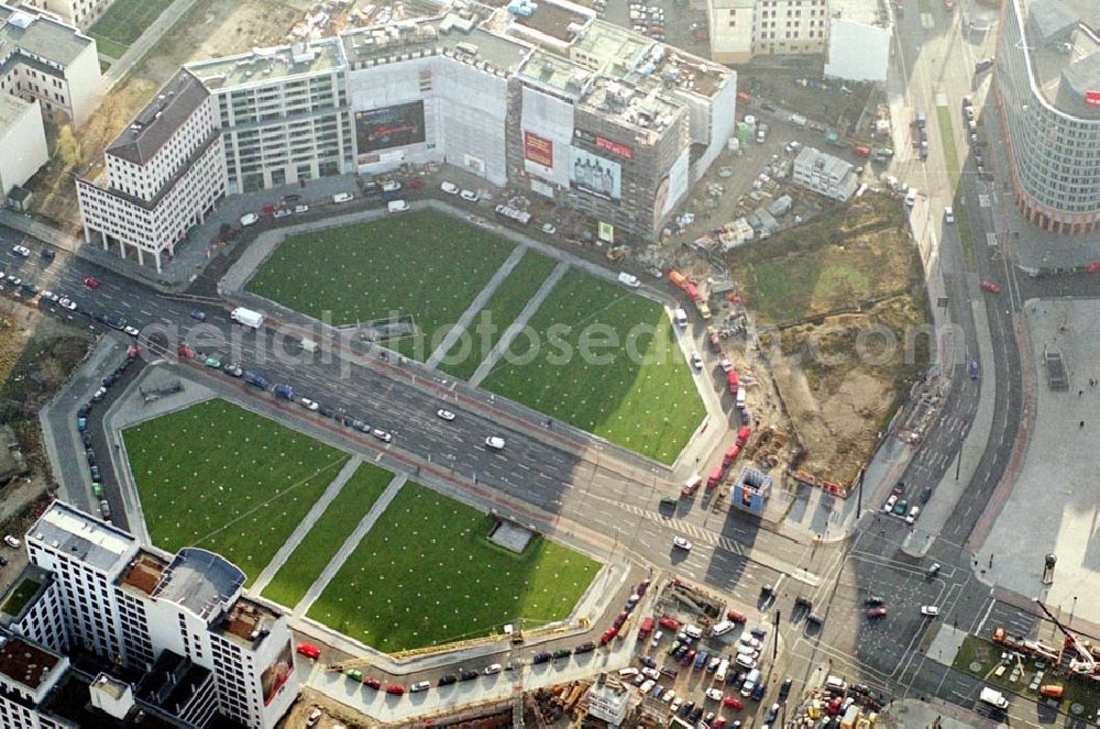 Aerial image Berlin - Bau Büro- und Geschäftshaus am Leipziger PLatz