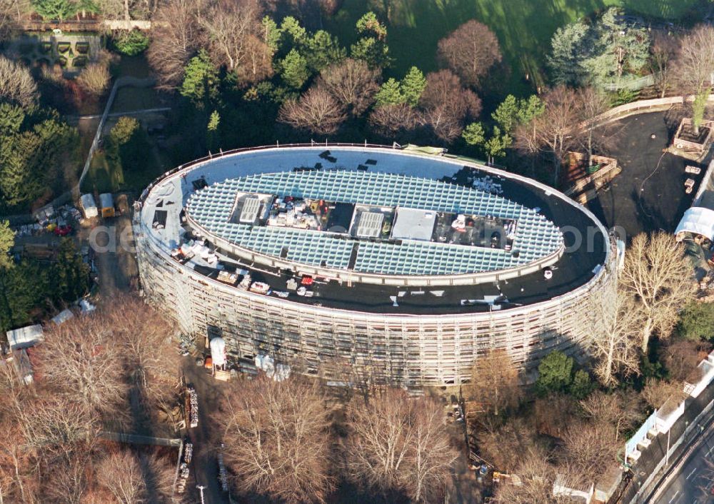 Aerial image Berlin-Tiergarten - Bau des Bundespräsidialamtes in Berlin-Tiergarten