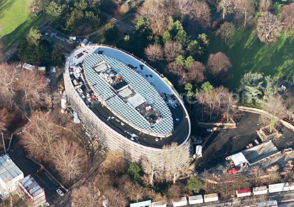 Aerial photograph Berlin-Tiergarten - Bau des Bundespräsidialamtes in Berlin-Tiergarten