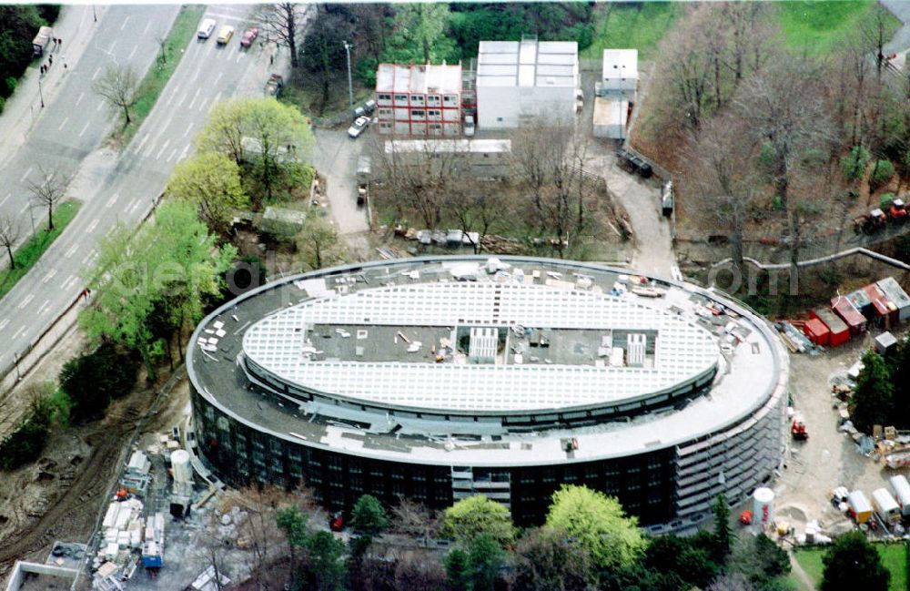 Aerial photograph Berlin-Tiergarten - Bau des Bundespräsidialamtes in Berlin-Tiergarten.