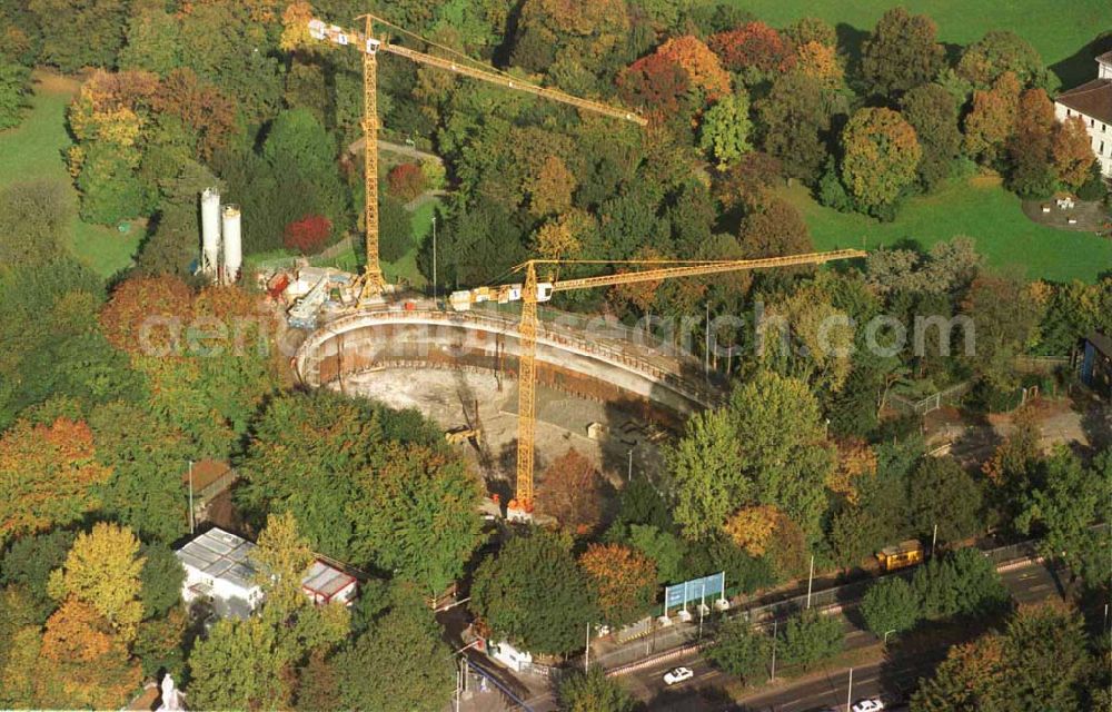 Berlin from the bird's eye view: Bau des Bundespräsidialamtes im Tiergarten Verwendung nur bei Angabe der Urheberschaft: euroluftbild.de / Robert Grahn und Belegzusendung an die Agentur statthaft !!