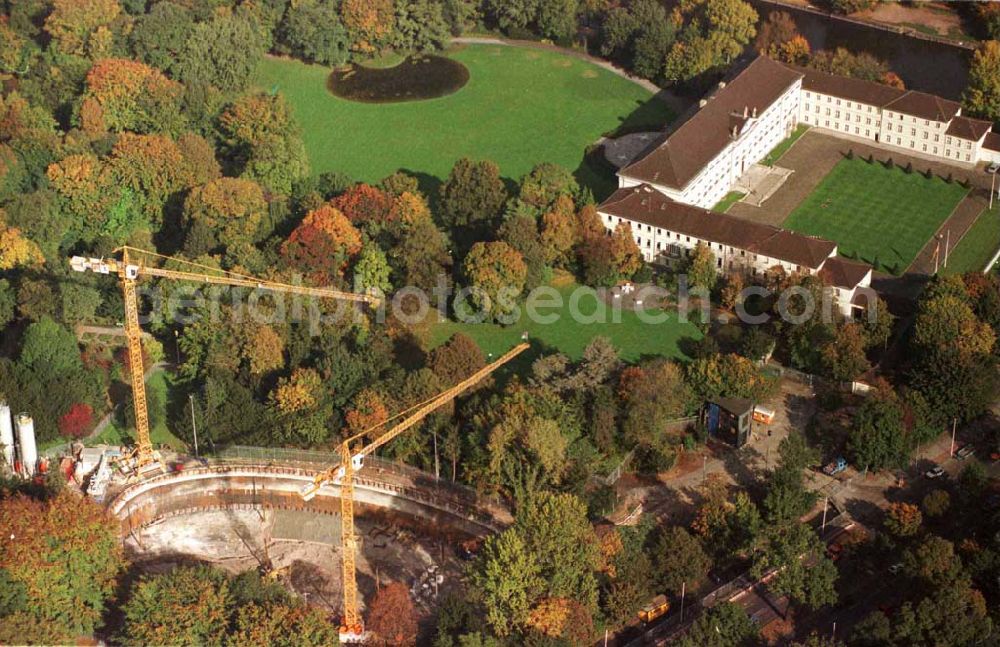 Aerial image Berlin - Bau des Bundespräsidialamtes im Tiergarten Verwendung nur bei Angabe der Urheberschaft: euroluftbild.de / Robert Grahn und Belegzusendung an die Agentur statthaft !!