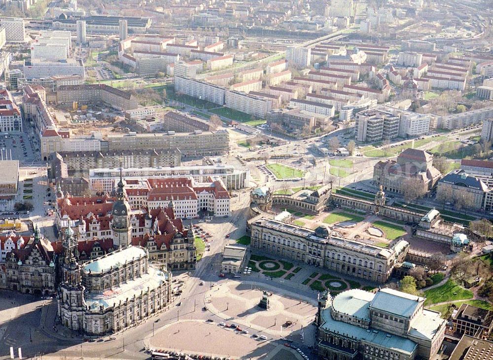 Dresden / Sachsen from above - Bau der Dresdner Altmarkt - Galerie der ECE Hamburg