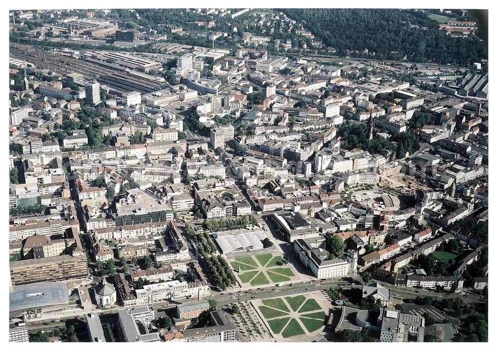 Kassel / Hessen from above - Bau des Einkaufs- und Geschäftszentrums City Point in der Kasseler Innenstadt - ein Projekt der ECE Hamburg.