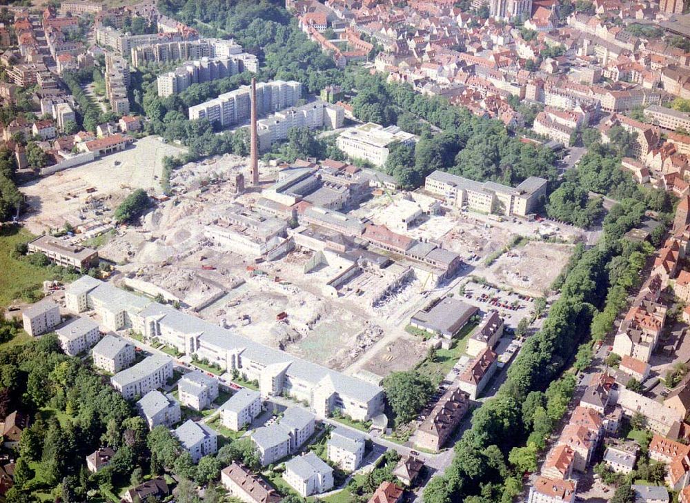 Augsburg / Bayern from above - Bau eines Einkaufscenters der ECE in Augsburg / Bayern.