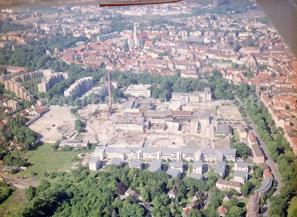 Augsburg / Bayern from above - Bau eines Einkaufscenters der ECE in Augsburg / Bayern.