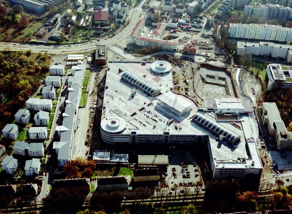 Aerial image Augsburg - Bau eines Einkaufscenters der ECE in Augsburg / Bayern.