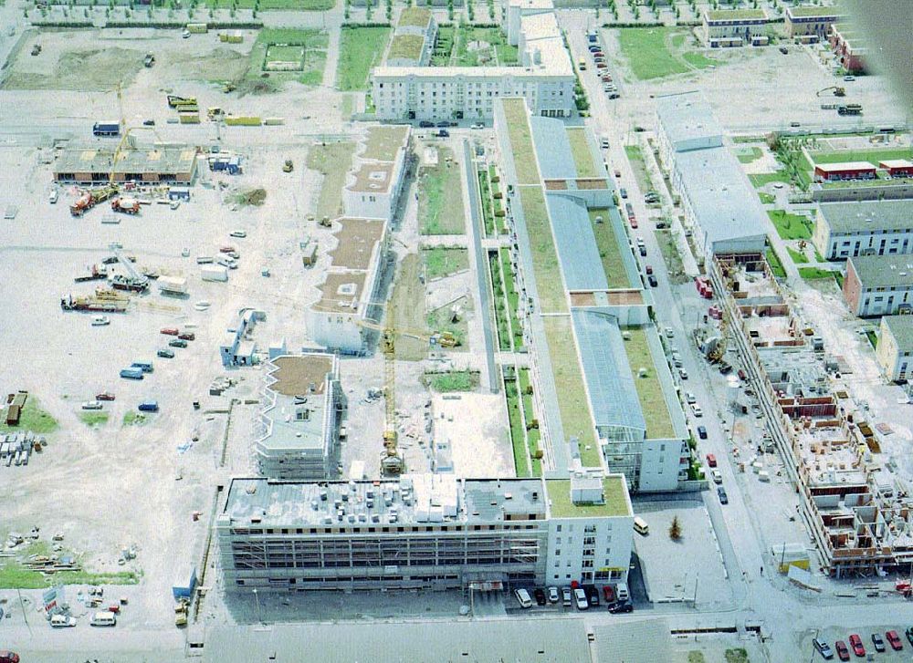 Aerial photograph München - Bau eines Galeriehauses am Messegelände in München - Riem.