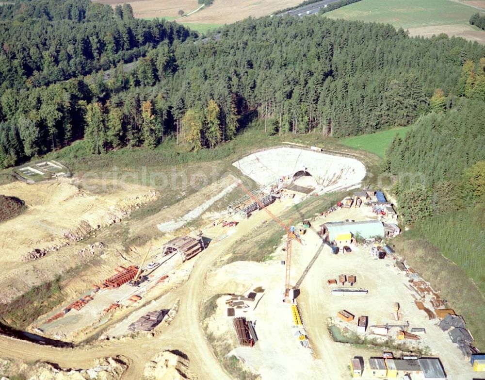 Aerial image Stammham - 30.09.2002 Bau der ICE Strecke zwischen Nürnberg und Ingoldstadt in Bayern