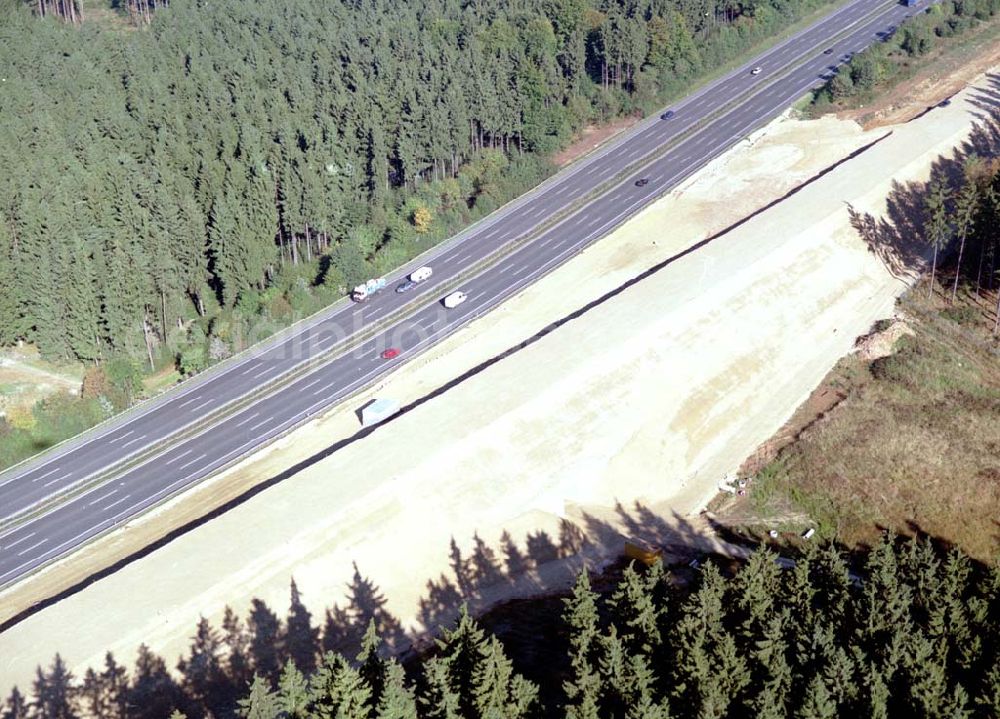 Stammham from above - 30.09.2002 Bau der ICE Strecke zwischen Nürnberg und Ingoldstadt in Bayern