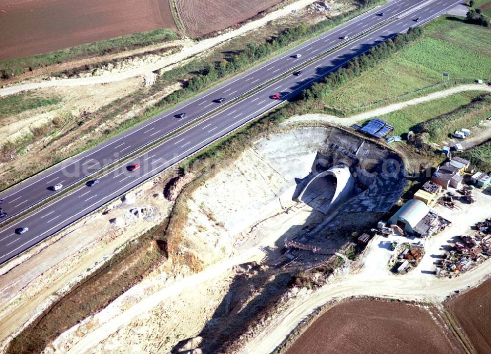 Aerial image Stammham - 30.09.2002 Bau der ICE Strecke zwischen Nürnberg und Ingoldstadt in Bayern