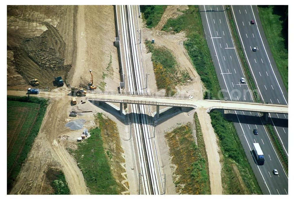 Aerial photograph Stammham - 11.07.2005 Stammham Bau der ICE-Strecke zwischen Nürnberg und Ingoldstadt in Bayern