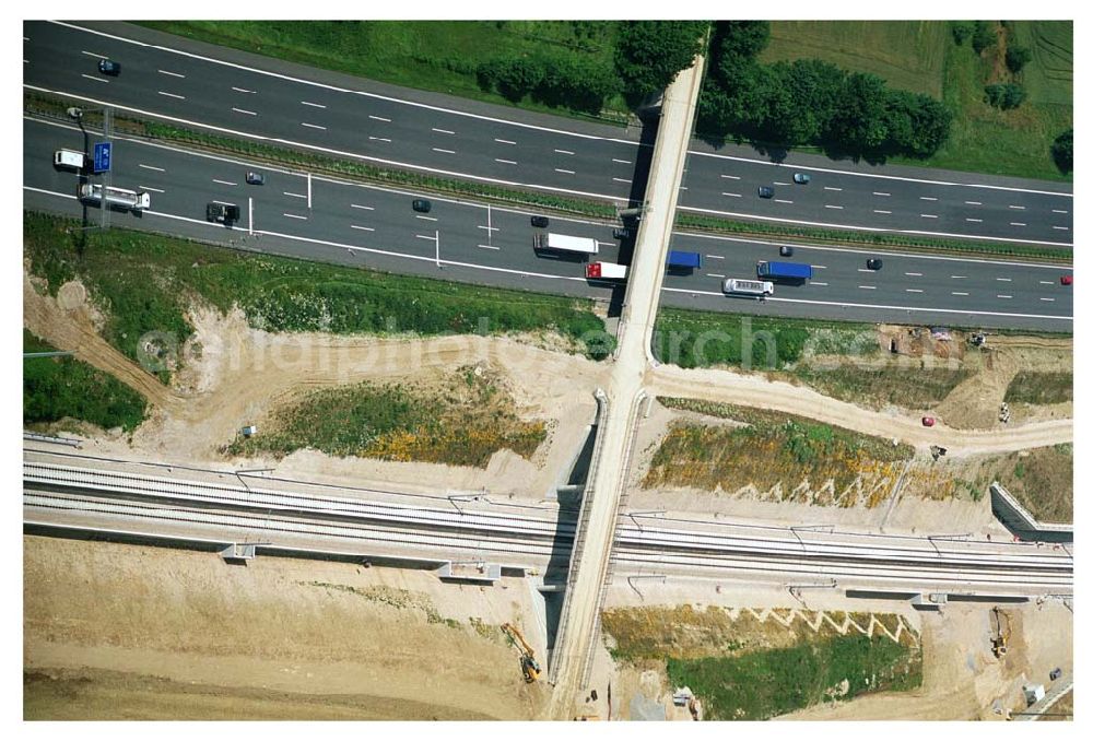 Aerial image Stammham - 11.07.2005 Stammham Bau der ICE-Strecke zwischen Nürnberg und Ingoldstadt in Bayern