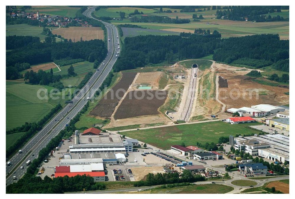 Aerial photograph Stammham - 11.07.2005 Stammham Bau der ICE-Strecke zwischen Nürnberg und Ingoldstadt in Bayern