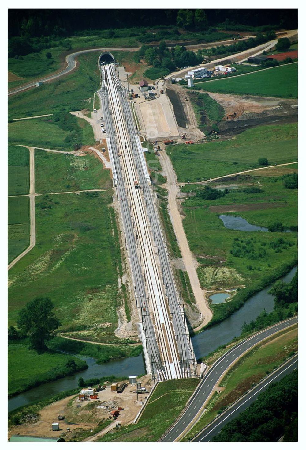 Aerial image Stammham - 11.07.2005 Stammham Bau der ICE-Strecke zwischen Nürnberg und Ingoldstadt in Bayern