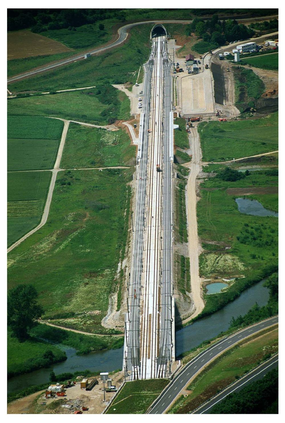 Aerial photograph Stammham - 11.07.2005 Stammham Bau der ICE-Strecke zwischen Nürnberg und Ingoldstadt in Bayern