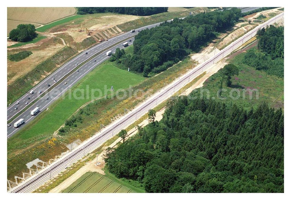 Aerial photograph Stammham - 11.07.2005 Stammham Bau der ICE-Strecke zwischen Nürnberg und Ingoldstadt in Bayern