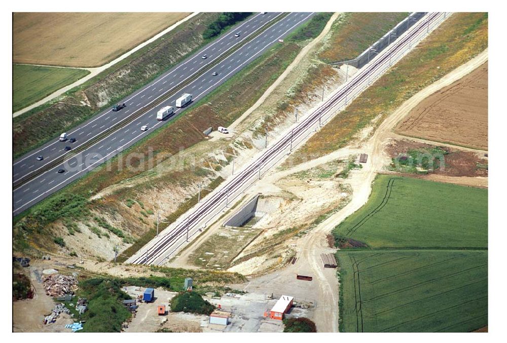 Aerial image Stammham - 11.07.2005 Stammham Bau der ICE-Strecke zwischen Nürnberg und Ingoldstadt in Bayern