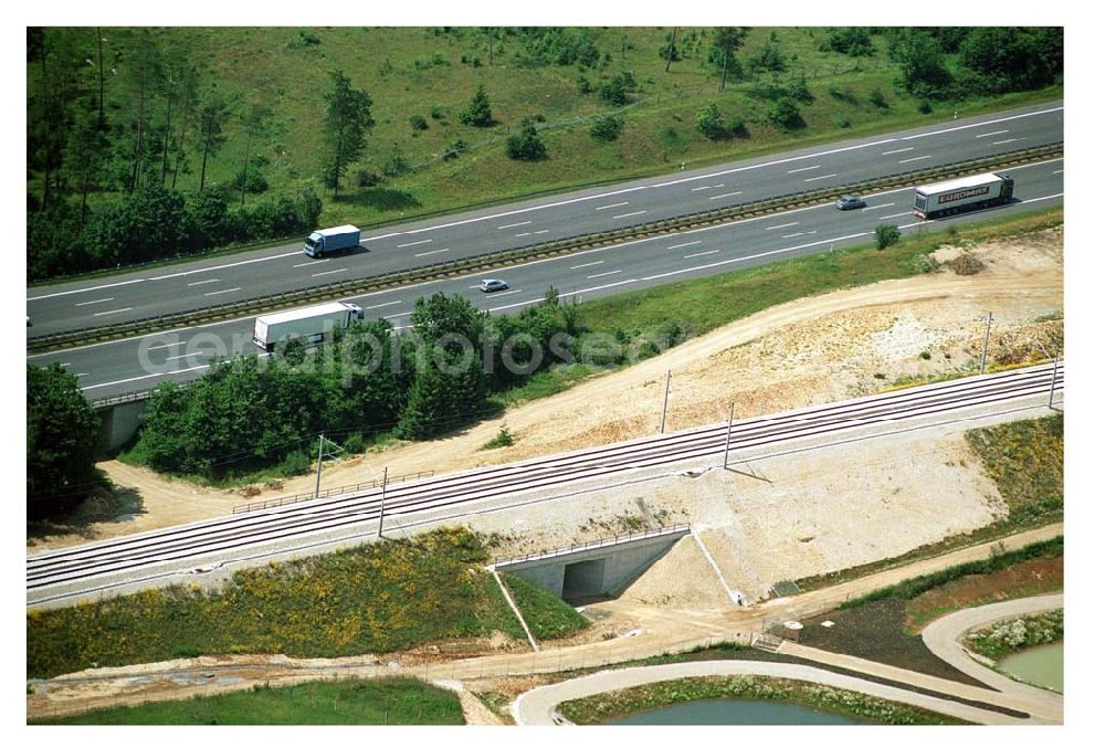 Aerial image Stammham - 11.07.2005 Stammham Bau der ICE-Strecke zwischen Nürnberg und Ingoldstadt in Bayern