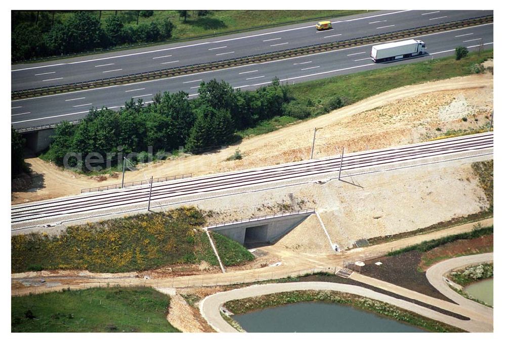 Aerial photograph Stammham - 11.07.2005 Stammham Bau der ICE-Strecke zwischen Nürnberg und Ingoldstadt in Bayern