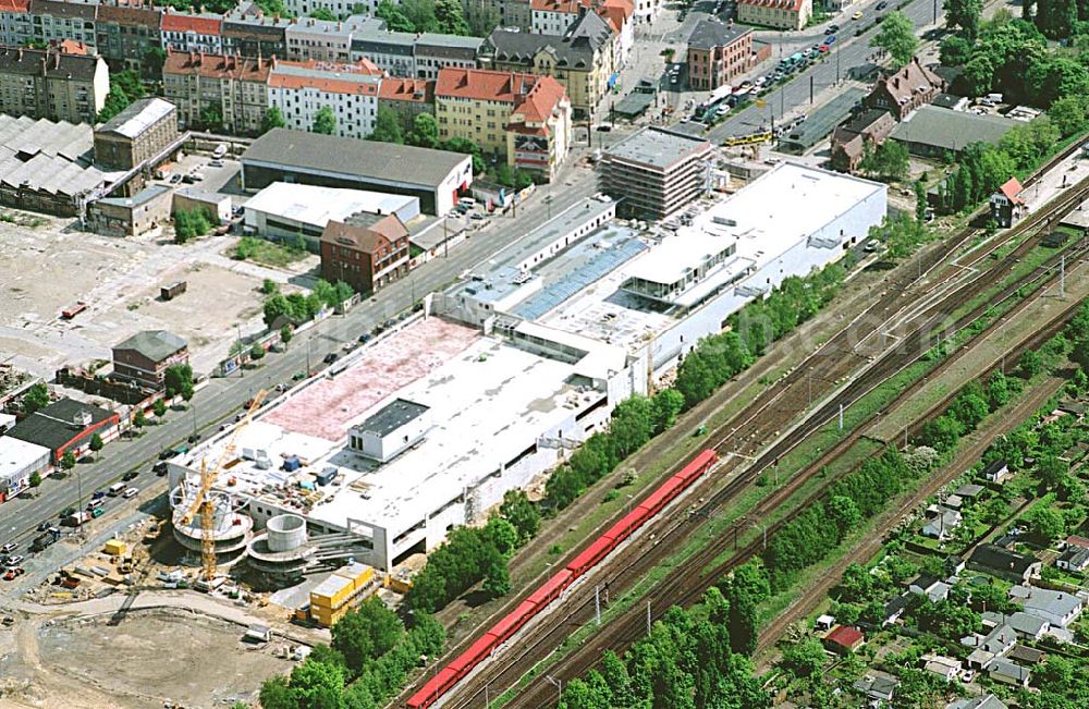 Berlin - Schöneweide from above - Bau des Kaufland-Centers am S-Bahnhof Schöneweide. Ort: Berlin - Schöneweide Datum: 16.05.03