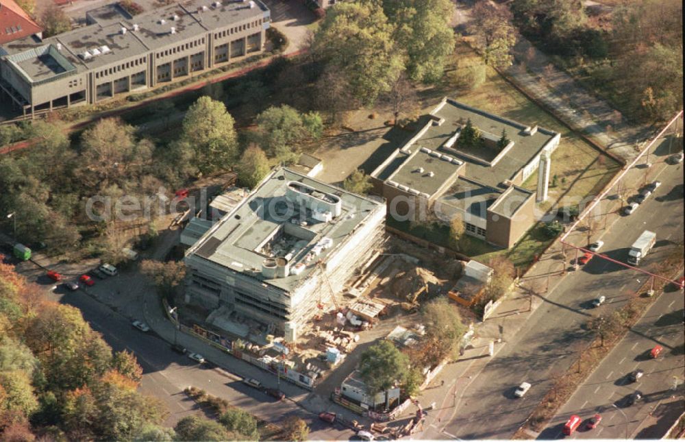 Aerial photograph Berlin - Tiergarten - Bau der Konrad-Adenauer-Stiftung im Berliner Tiergarten.