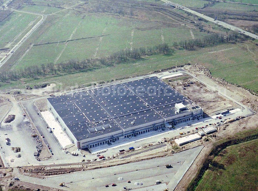 Berlin - Pankow from above - Bau des LDZ - Nord - Logistikzentrums im Gewerbegebiert Pankow - Nord am Berliner Ring.