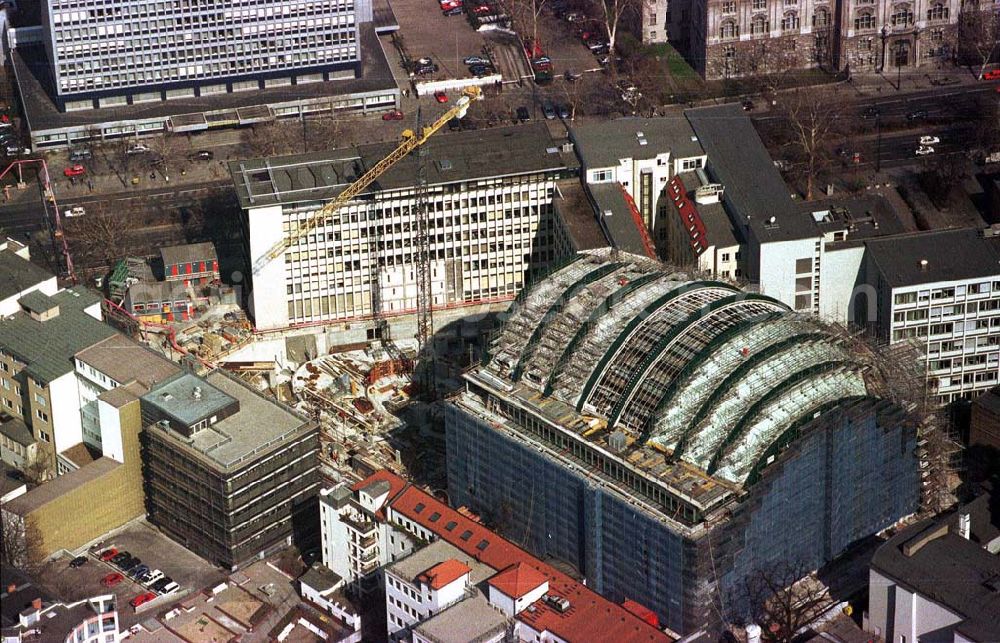 Berlin - Charlottenburg from above - Bau des Ludwig-Erhard-Hauses und der Berliner Börse