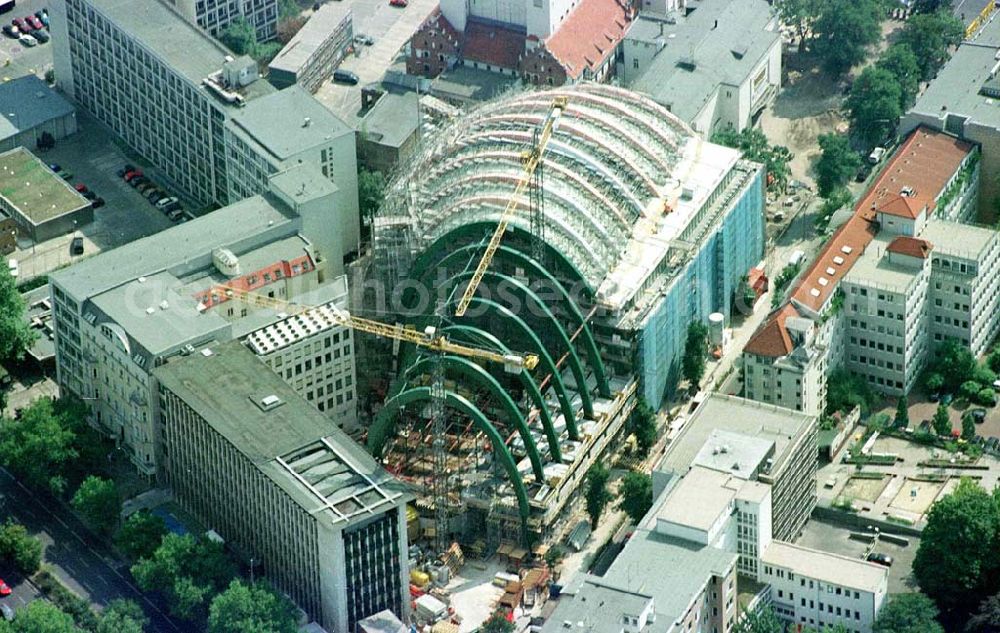 Aerial image Berlin - Charlottenburg - Bau des Ludwig-Erhard-Hauses im zweiten Abschnitt