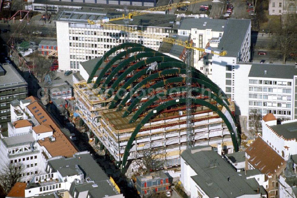 Aerial image Berlin - Charlottenburg - Bau des Ludwig-Erhardt-Hauses in Berlin - Charlottenburg