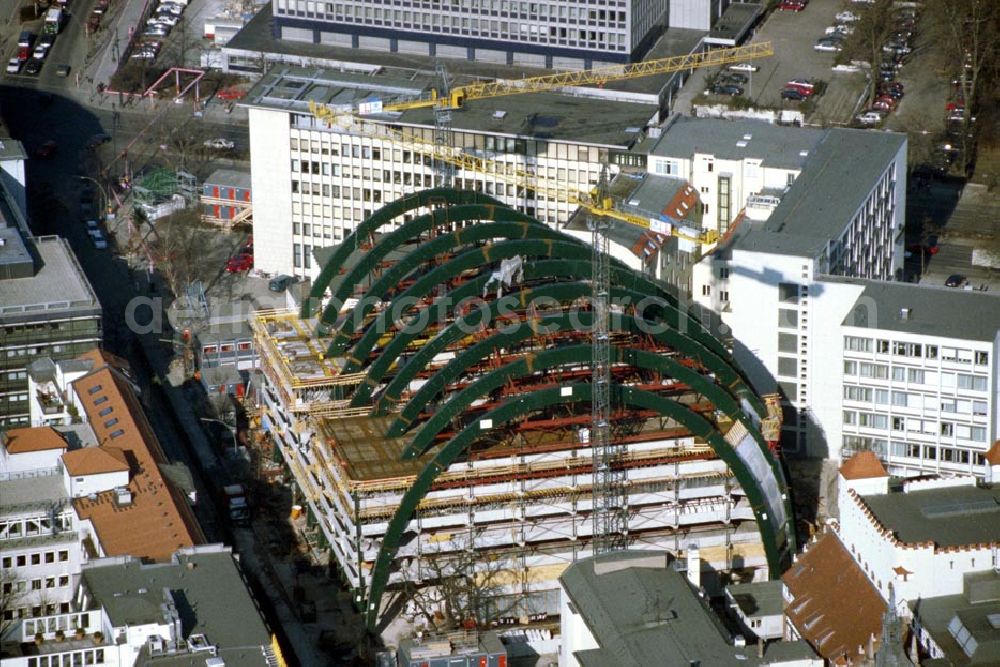 Aerial photograph Berlin - Charlottenburg - Bau des Ludwig-Erhardt-Hauses in Berlin - Charlottenburg