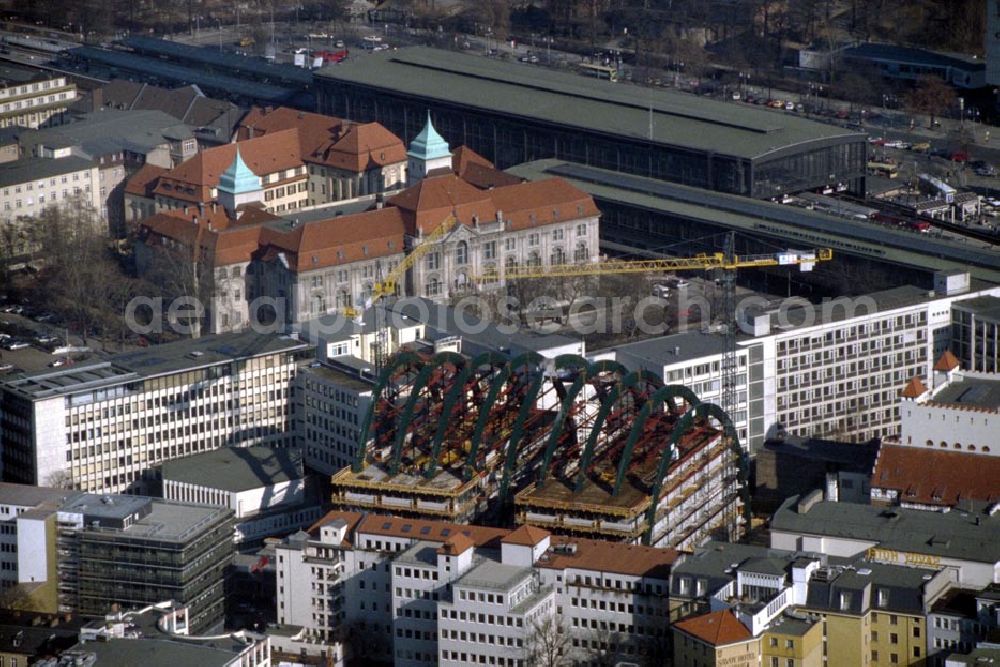 Aerial photograph Berlin - Charlottenburg - Bau des Ludwig-Erhardt-Hauses in Berlin - Charlottenburg