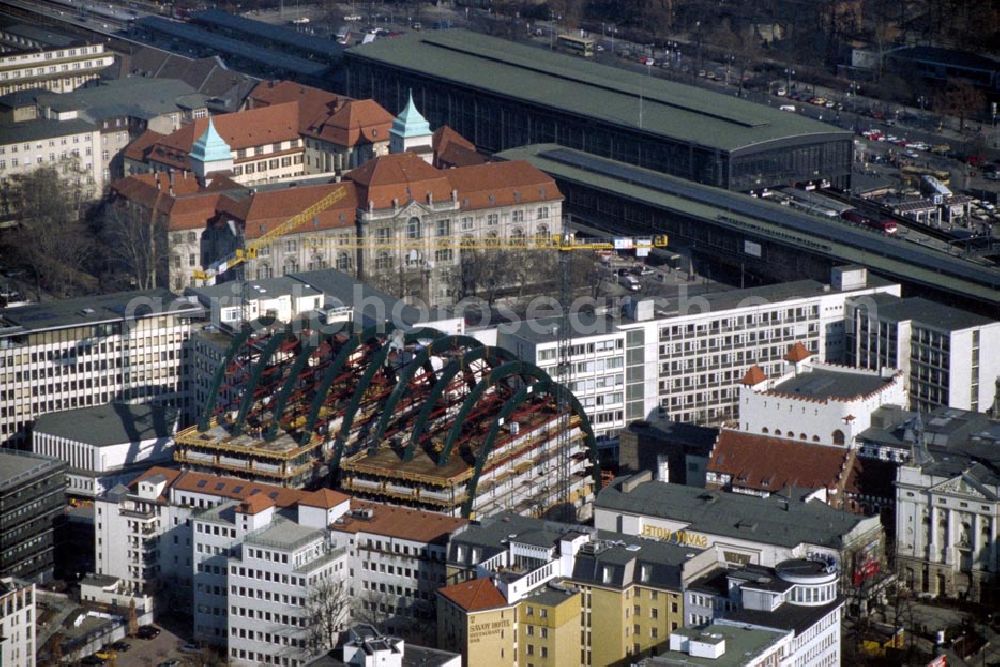 Berlin - Charlottenburg from above - Bau des Ludwig-Erhardt-Hauses in Berlin - Charlottenburg