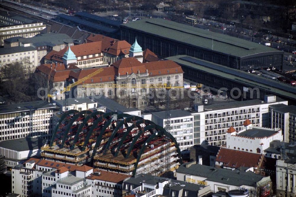 Aerial image Berlin - Charlottenburg - Bau des Ludwig-Erhardt-Hauses in Berlin - Charlottenburg